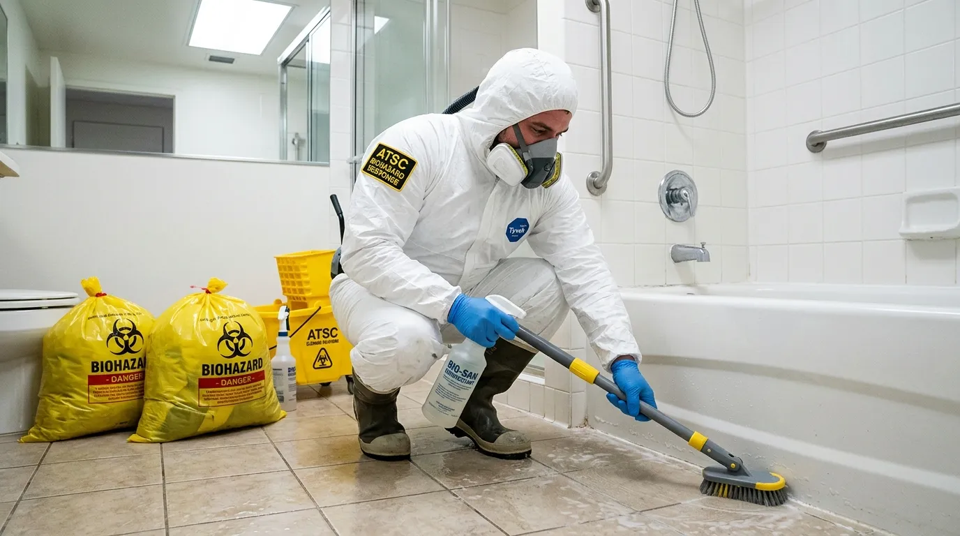 Decontamination equipment deployed for Blood Cleanup in Pembroke